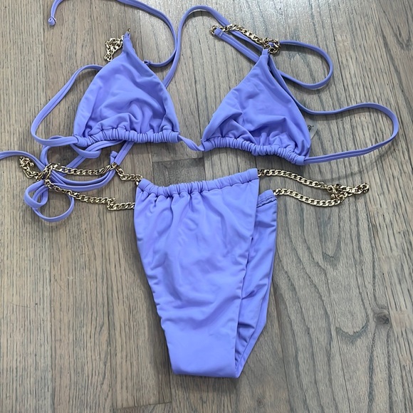 Matching Lilac Bikini Set from Beach Bunny